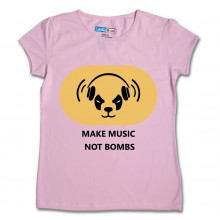Women Round Neck Pink Tops - Music Bomb